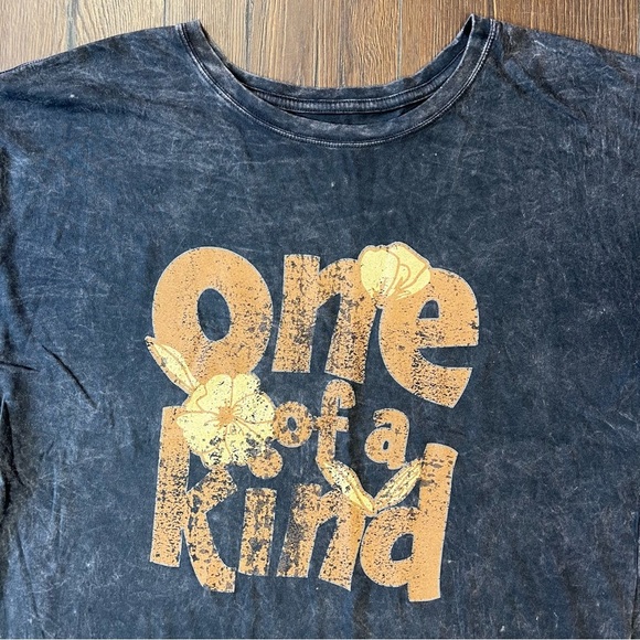 Vintage canvas one of a kind black vintage wash graphic tee SZ SM - Picture 4 of 4